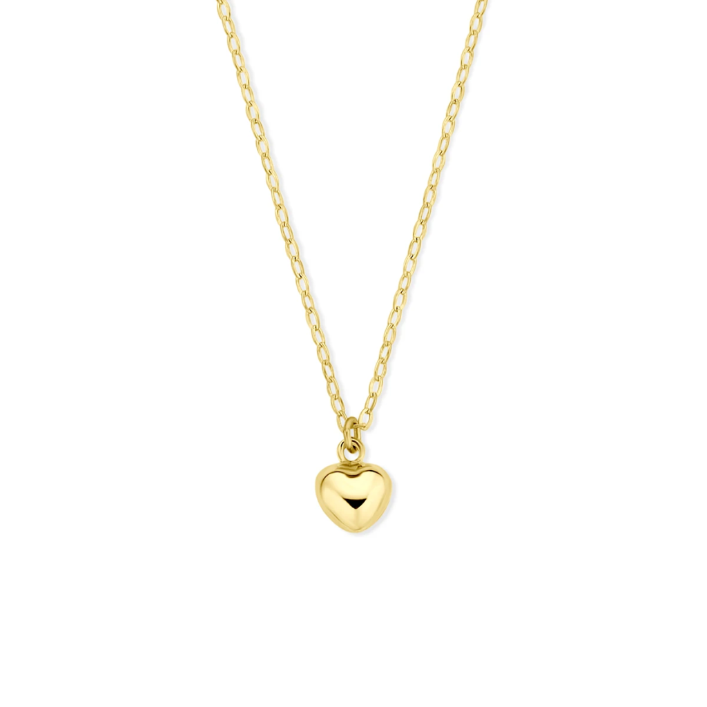 collier hartje 40 - 42 cm 14K geelgoud
