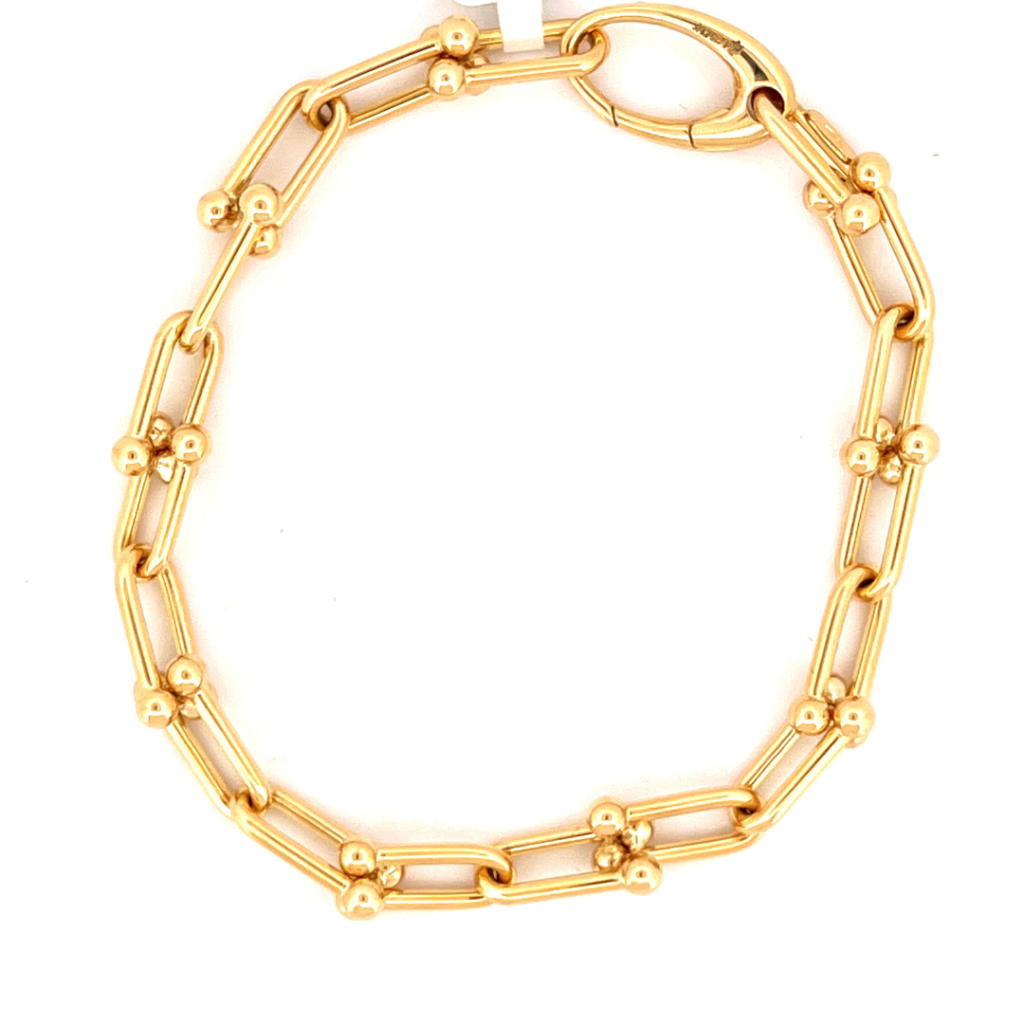 18 krt gouden fantasie armband
