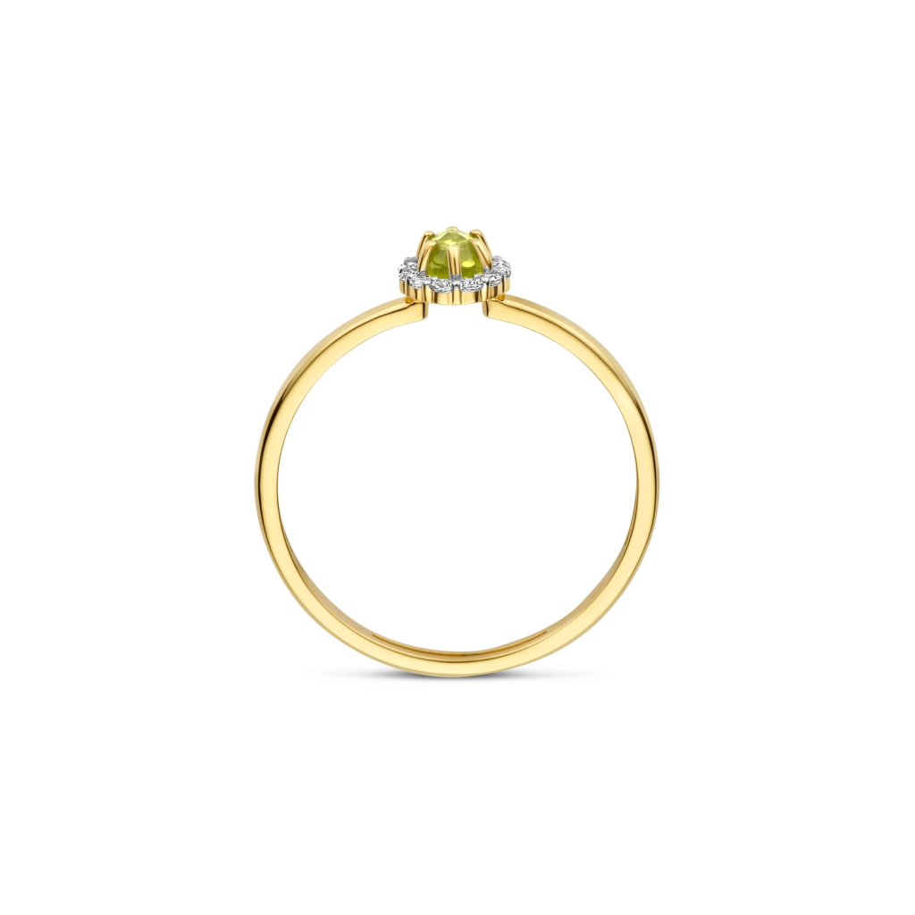 Geelgouden Blush ring