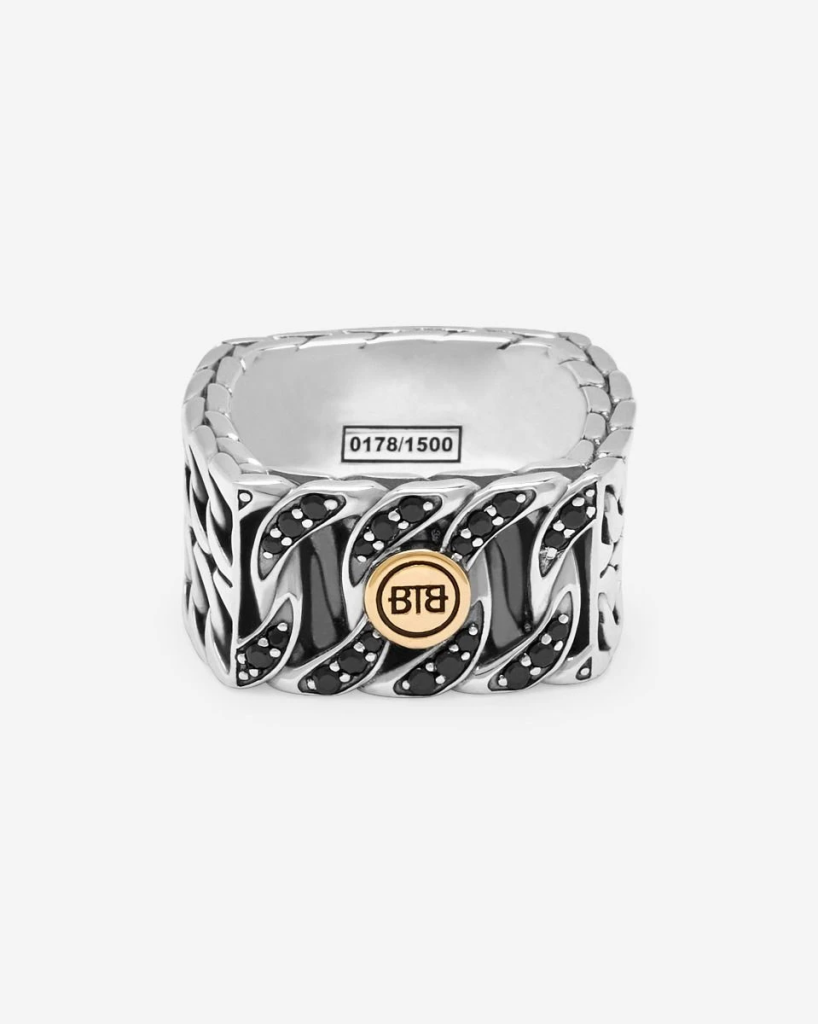 B2B zilveren ring