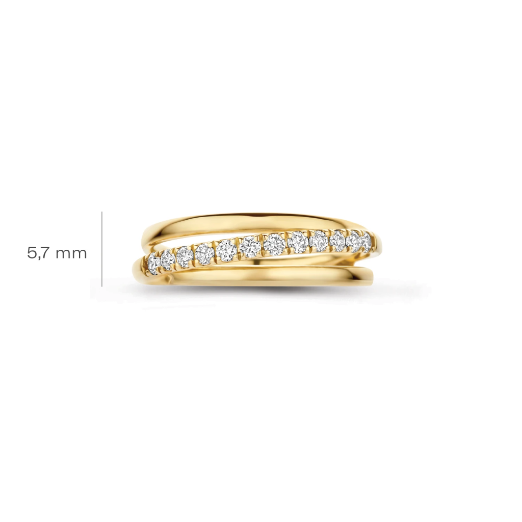 Blush Lab Diamonds Ring LG1056Y &ndash; Geelgoud (14k) met Lab grown Diamant