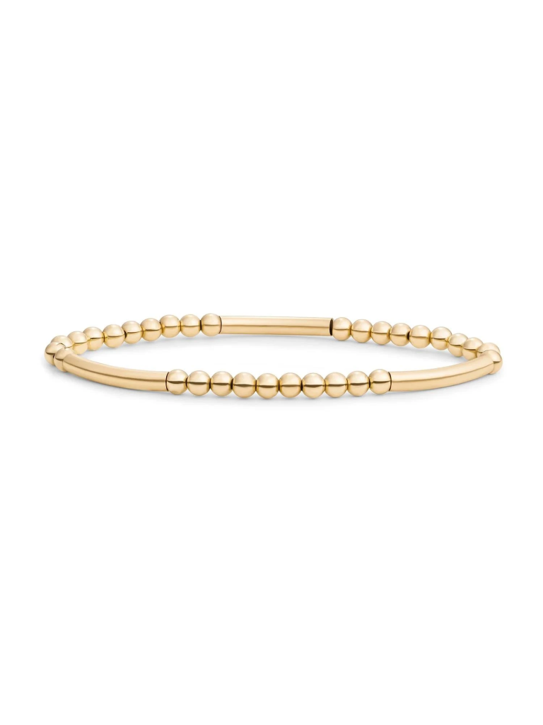 Zilveren geelgoud vergulden armband