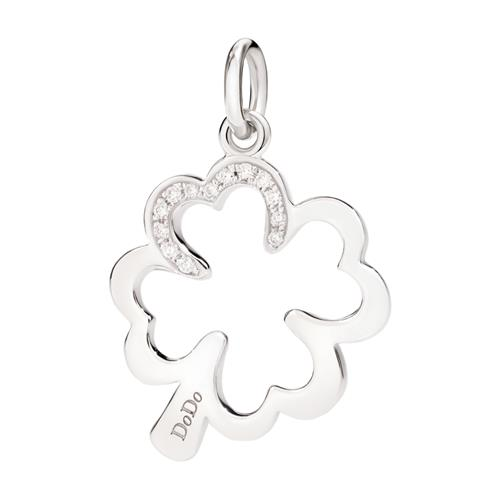 DoDo 9 krt witgouden charm