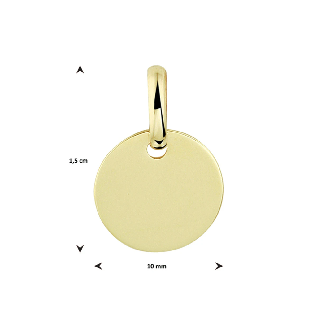 Gouden graveerhanger