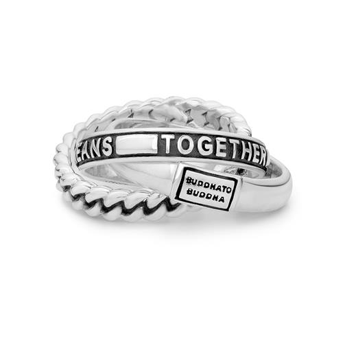 B2B zilveren ring